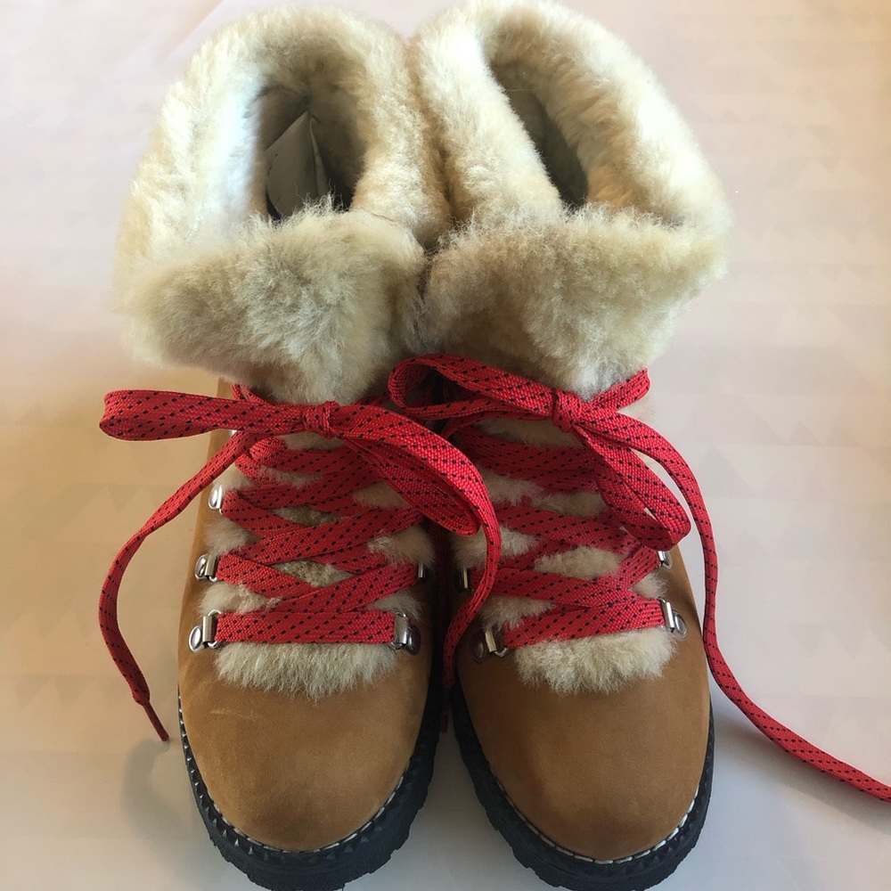 JCrew Nordic Boots 8M Glazed Pecan